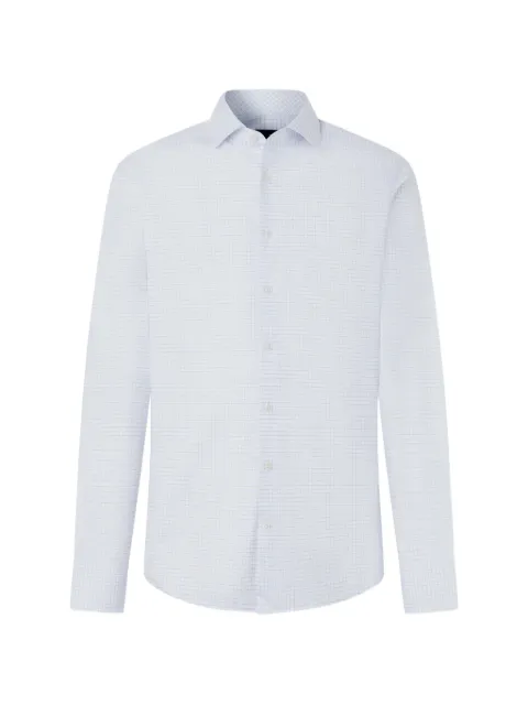 Hackett London graph-check shirt White HM3010912