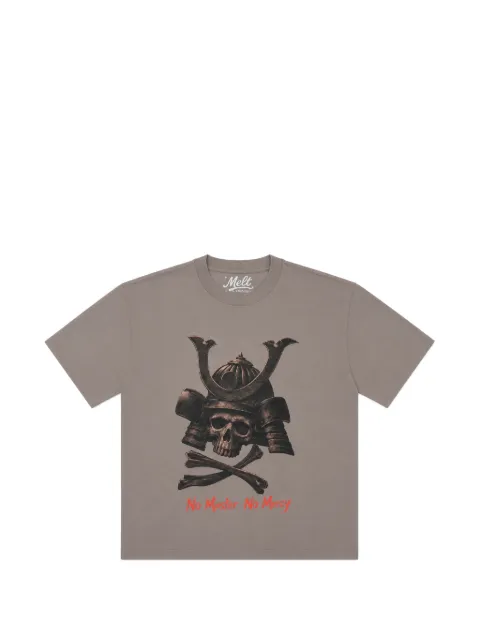 Melt graphic-print crew-neck T-shirt Grey MS54133M