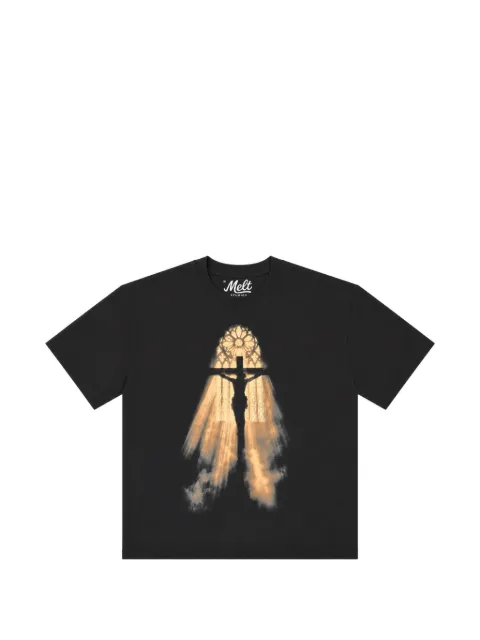 Melt graphic-print T-shirt Black MS54041M