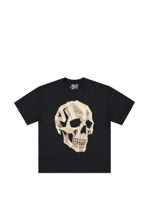 Melt skull-print T-shirt Black MS54071M