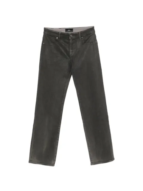 7 For All Mankind Calie logo-patch straight jeans Grey 7UC90H42