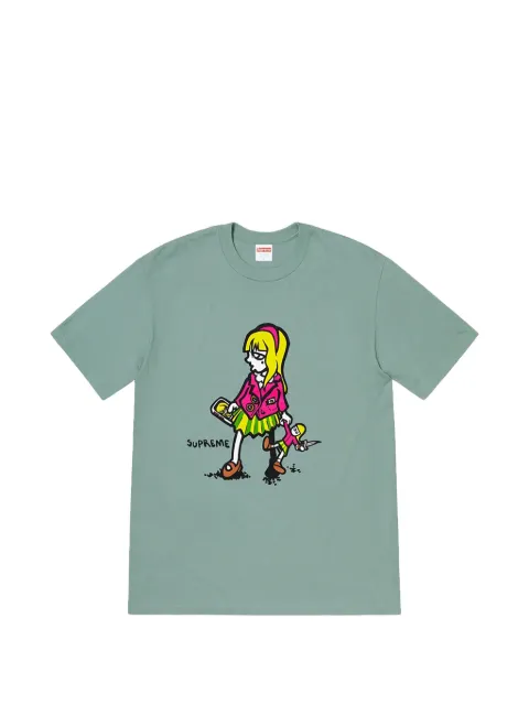 Supreme Suzie Switchblade graphic-print T-shirt Green SU28011