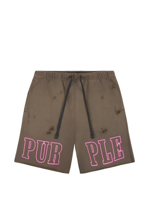 Purple Brand Slab Outline shorts Brown M4218MBMS326