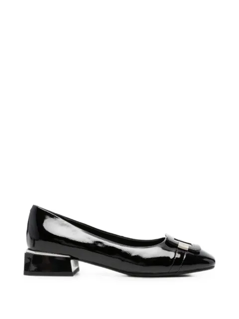 LINDA BAUMANN buckle-detail block-heel pumps Black 659326106