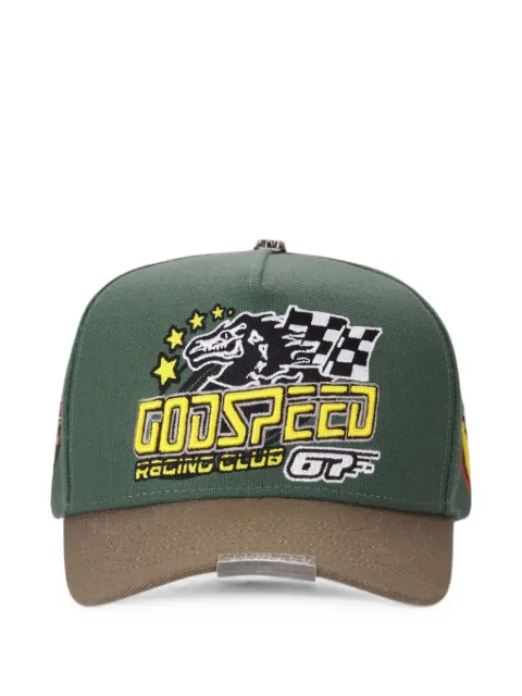 GODSPEED Racing Club Members logo-embroidered cap Green GGRCMSH