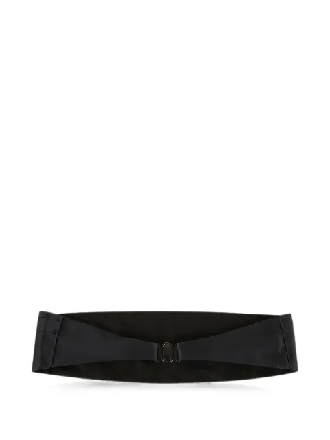 Lardini pleated wool cummerbund Blue GVFASCIARASO001