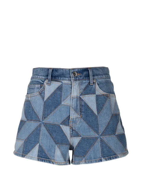 Veronica Beard Elijah patchwork denim shorts Blue J260672112115B
