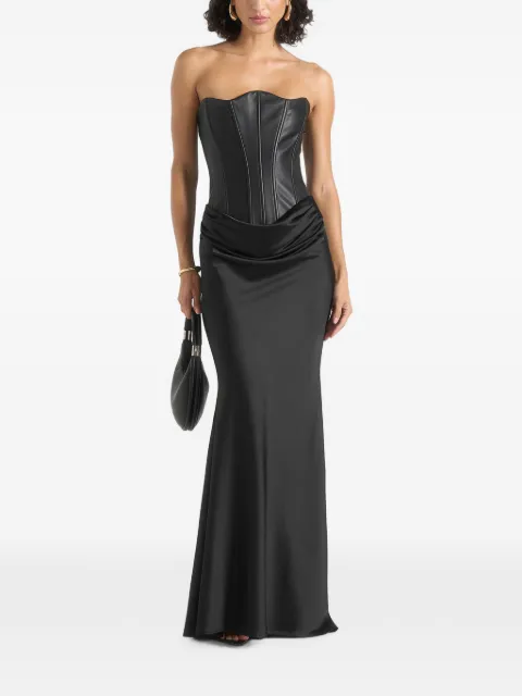Manière De Voir Corina maxi dress Black WMN4433