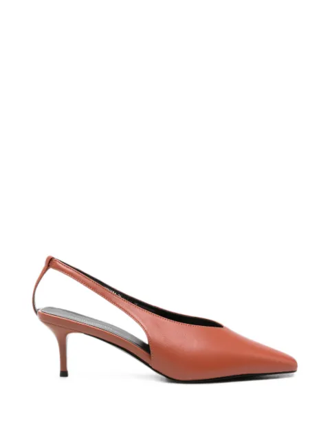 SERGIO MORETTI FIRENZE pointed-toe slingback pumps Brown 659426105