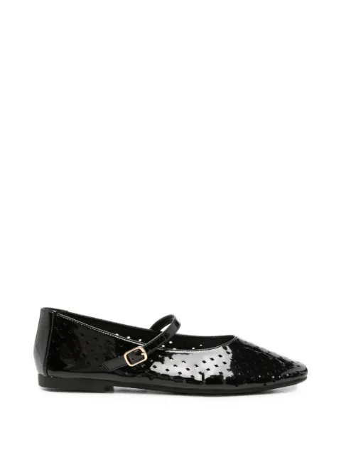 LINDA BAUMANN perforated flats Black 659426105