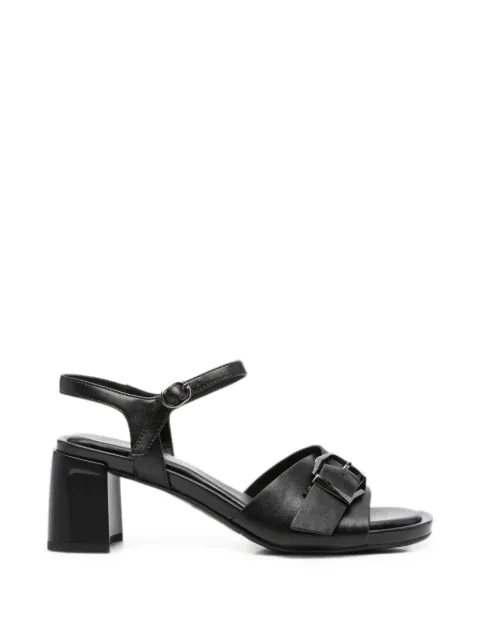 LINDA BAUMANN buckle-detail block-heel sandals Black 659426110