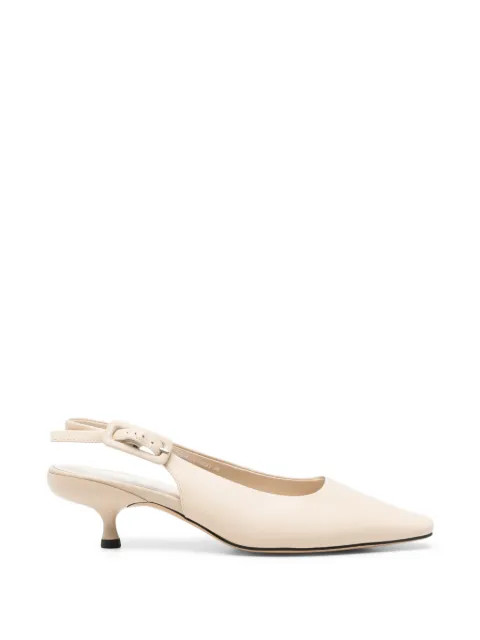 SERGIO MORETTI FIRENZE pointed-toe slingback pumps Neutrals 659426109