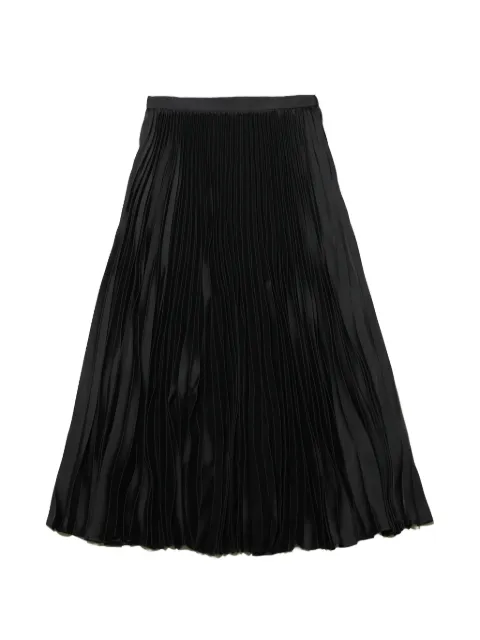 Jil Sander pleated satin-finish skirt Black J02MA0407J70096