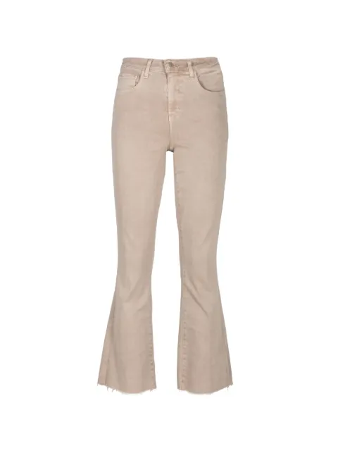 L'Agence Kendra cropped flared jeans Neutrals 2714PDDBISC