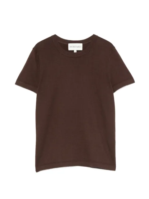 BOMPARD round-neck short-sleeve T-shirt Brown MO2966N