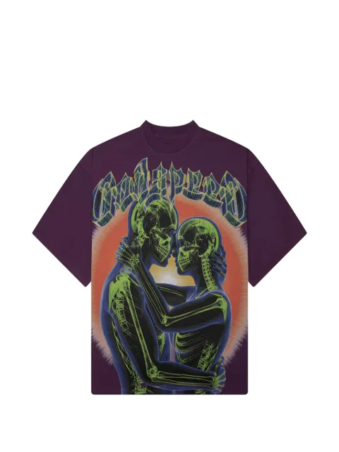 GODSPEED graphic-print T-shirt Purple GS06102603
