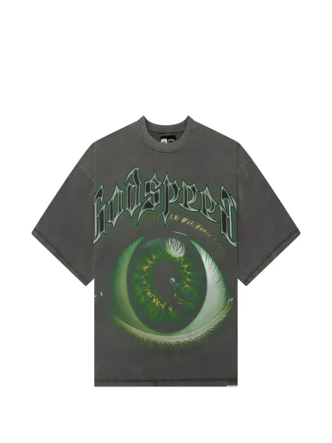 GODSPEED graphic-print T-shirt Grey GS06102608