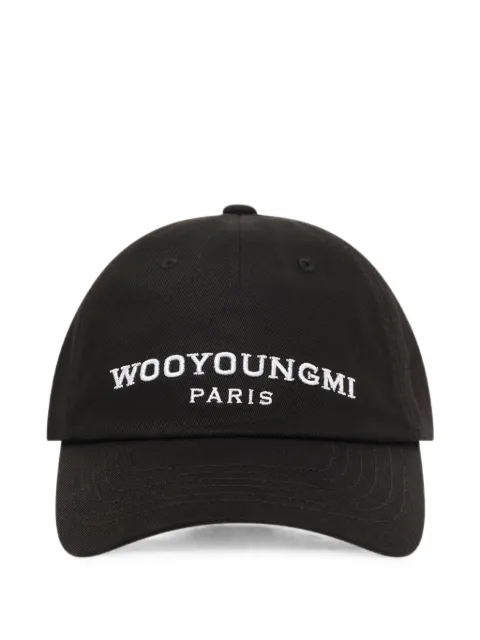 Wooyoungmi embroidered-logo ball cap Black W263CA52661B