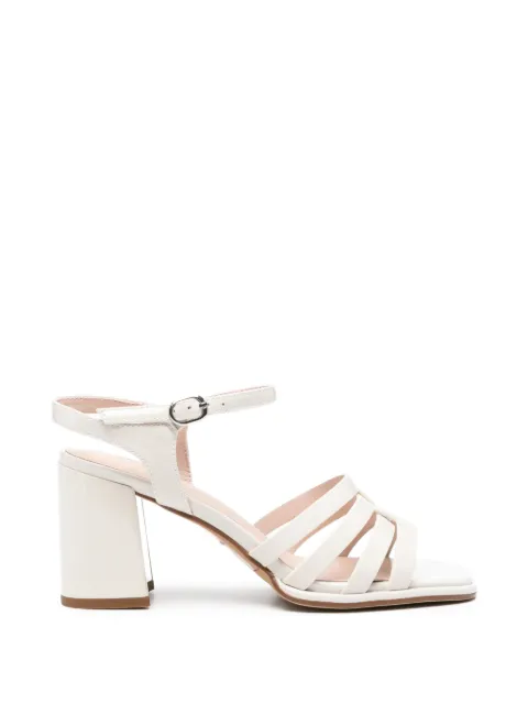 SERGIO MORETTI FIRENZE cage-strap block-heel sandals Neutrals 659426114