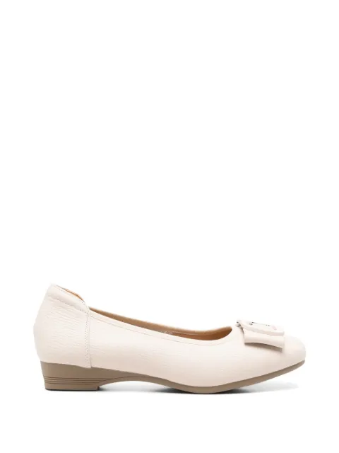 LINDA BAUMANN buckle-detail ballet flats Neutrals 659426102