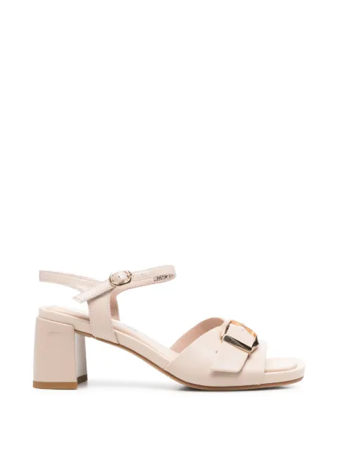 LINDA BAUMANN buckle-detail leather sandals Neutrals 659426110