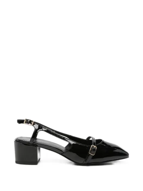 SERGIO MORETTI FIRENZE buckle-fastening slingback pumps Black 659426103