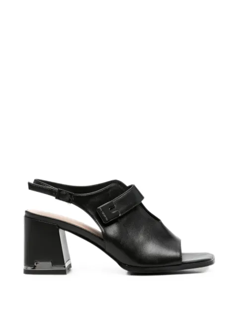 LINDA BAUMANN buckle-detail slingback sandals Black 659426111