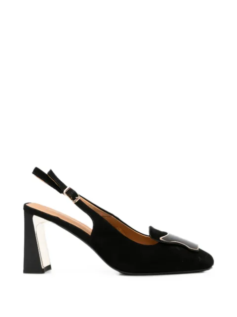 LINDA BAUMANN buckle-detail slingback pumps Black 659426106