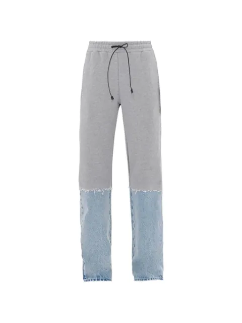 Haikure Field Pollock panelled frayed trousers Grey HEW03381FD001L0943