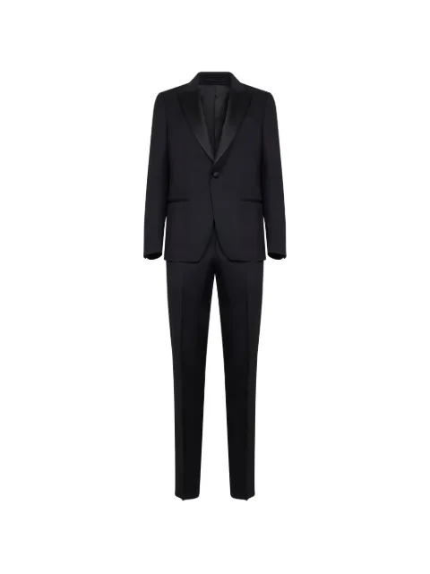 Lardini single-breasted peak-lapel suit Black CN5935ECN64414999