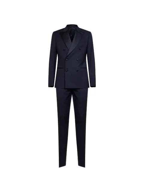 Lardini double-breasted peak-lapel suit Blue CN5936ECN64414850