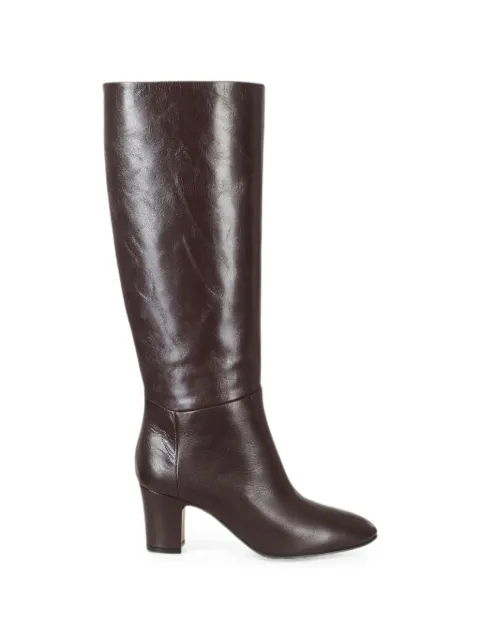 Alberta Ferretti leather knee-high boots Brown A62018025