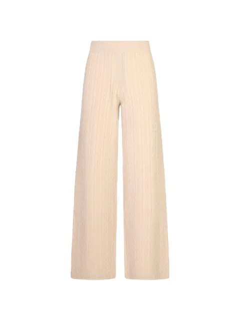 Agnona cable-knit wide-leg trousers Neutrals K7120106K080Q