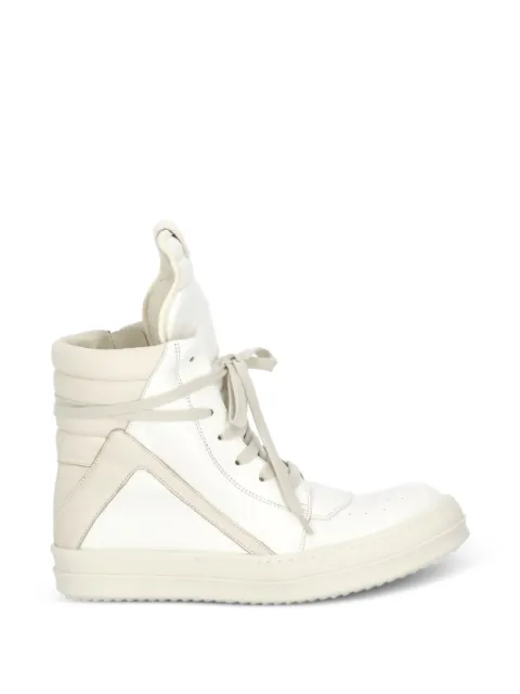 Rick Owens Geobasket high-top leather sneakers White RP02F5894LBHLCO1111