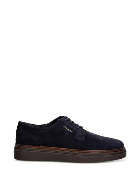 Gant suede logo-print sneakers Blue 33633382G69
