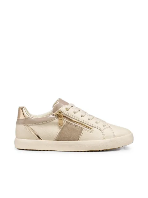 Geox zip-detail panelled sneakers Neutrals D366HE0BC22C5V5A
