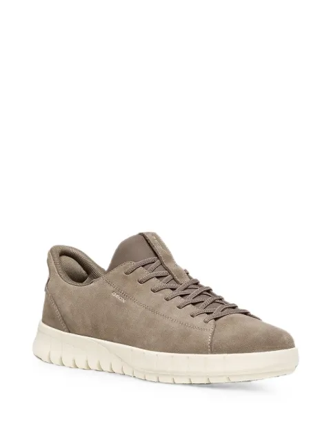 Geox suede panelled sneakers Brown U65MAA00022C6029