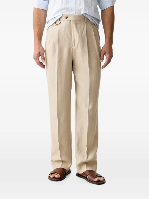 Gant linen tailored trousers Neutrals 1505387
