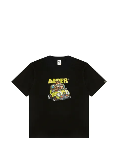 AAPE BY *A BATHING APE® AAPER graphic-print T-shirt Black AAPTEM1826XXQ