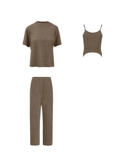 Seen Users Survival pajamas set Brown SS25SEENSRVSET02