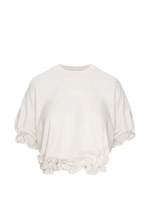 Seen Users Twombly Bloom ruffled T-shirt White SEEN12TOP02