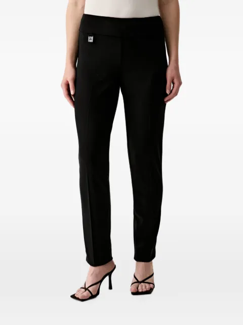 Joseph Ribkoff logo-plaque pressed-crease trousers Black 144092CO