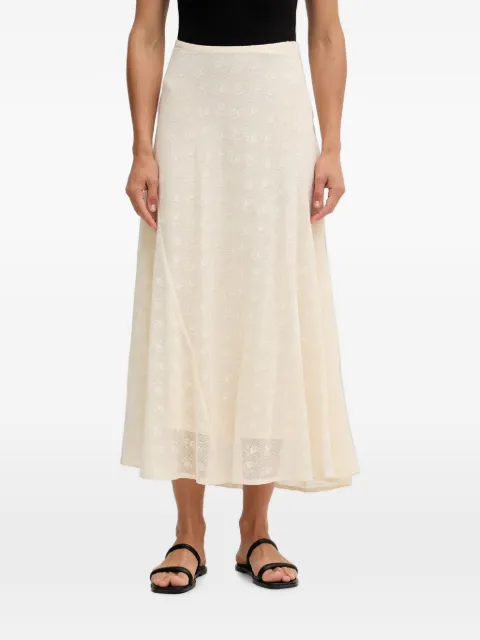 Hoss Intropia Roxanne floral-lace flared midi skirt Neutrals 8423032