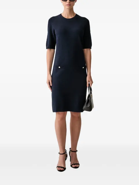 Joop! button-detail short-sleeve midi dress Blue 30103289