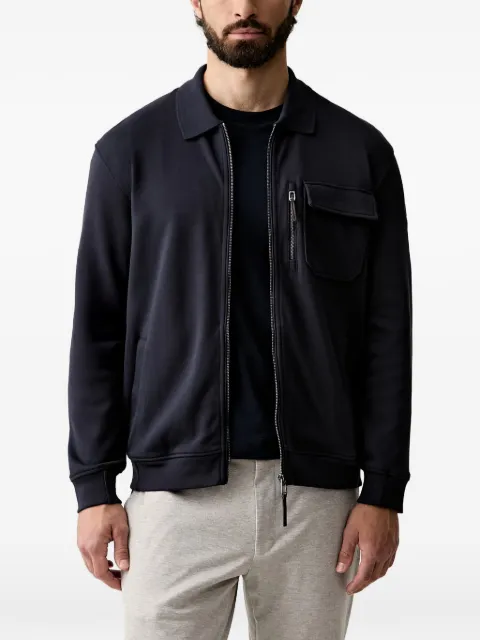 Joop! zip-up chest-pocket jacket Blue 30103397