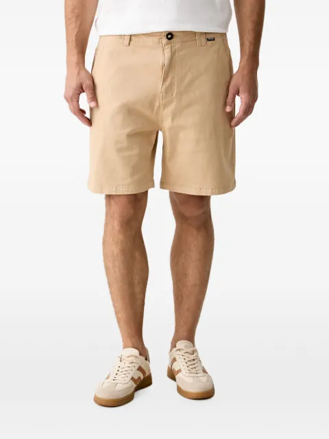 Hurley logo-patch zip-pocket shorts Neutrals MWEU00004