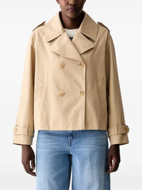 Joop! double-breasted trench coat Neutrals 30103379