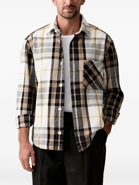 Joop! check-pattern patch-pocket jacket White 30103720