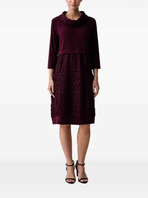 Joseph Ribkoff textured cowl-neck dress Purple 243114F26