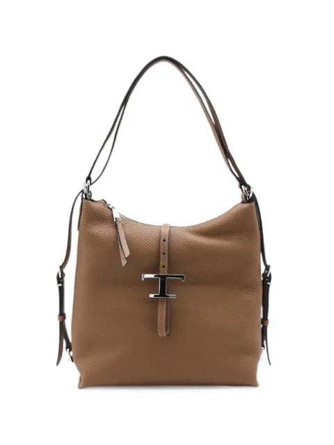 Tod's small T Timeless leather shoulder bag Neutrals XBWTSEW0200WNT